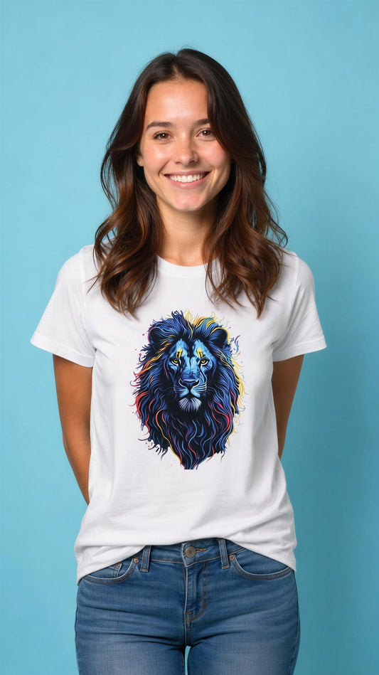 Polera Femenina Blanca Leon, Moda Urbana Mujer Chile, DAONCI